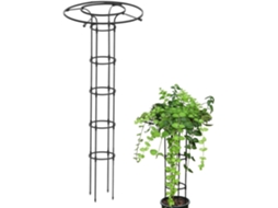 Treliça Vertical para Jardim Estrutura Metálica de Suporte para Plantas de Interior, À Ferrugem Torre Decorativa para CHABERLU