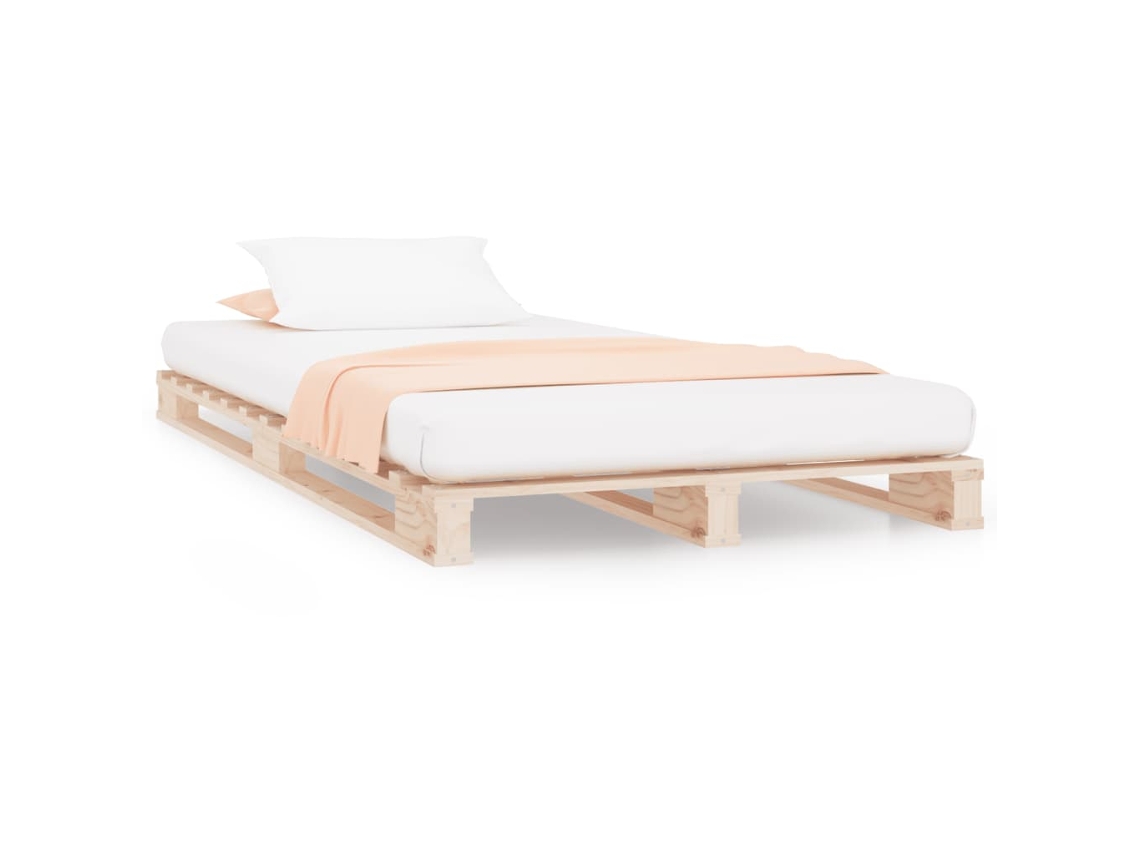 Pallet Bed, Pallet Beds Vidaxl Marrom Madeira De Pinho (90 X 200 Cm)