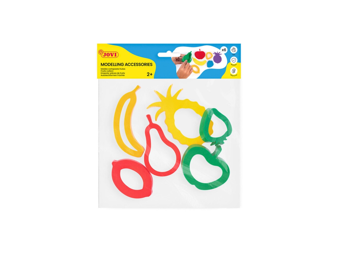 Jovi Moldes Para Plasticina Frutas, 6 Unidades