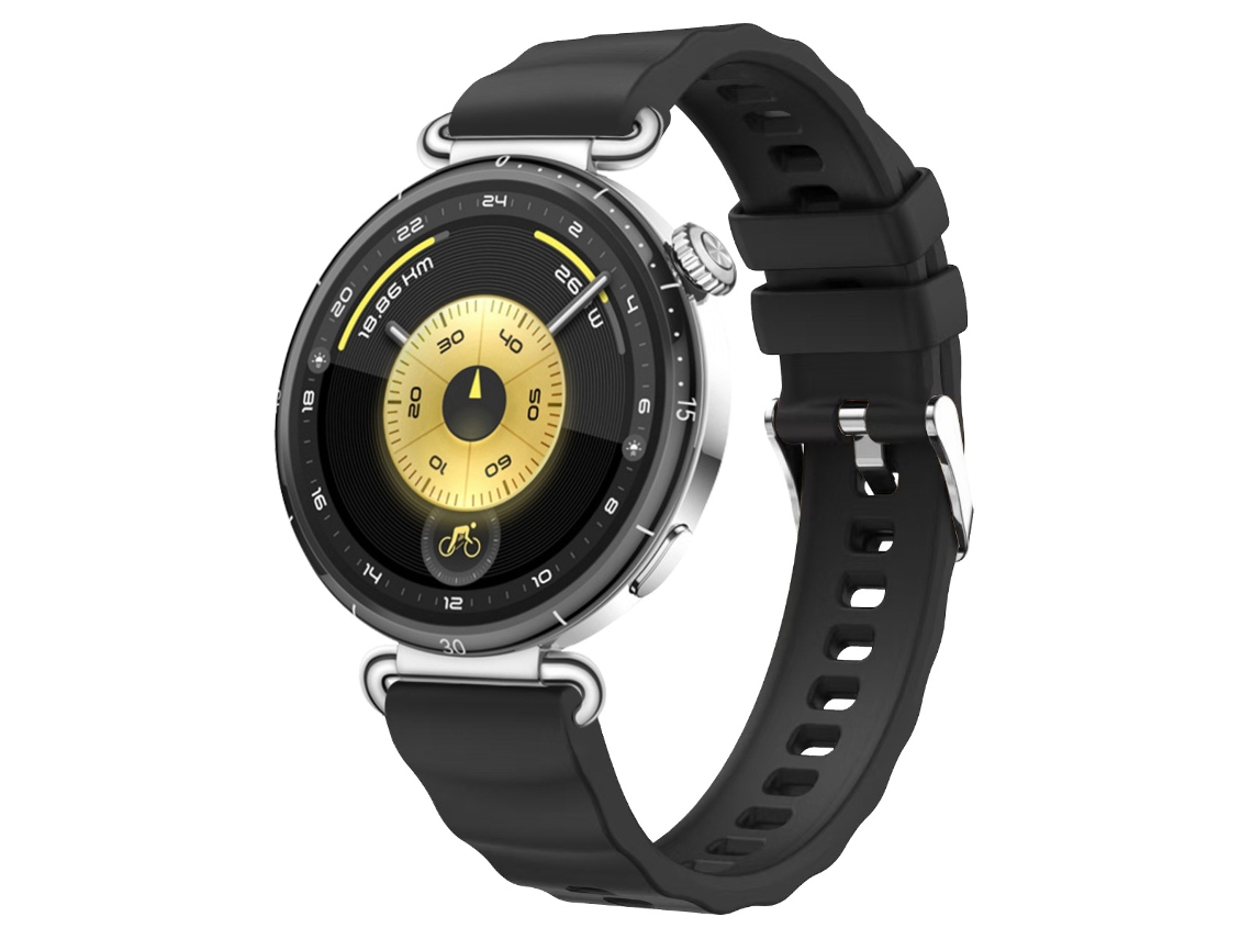 Pulseira universal de 18 mm para Huawei Gt6 Gt5 Gt4 41 mm preto HEXINYIGJLY