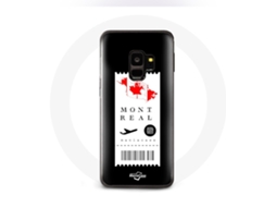 Capa para Samsung galaxy S9 plus bilhete de avião Montréal Canadá