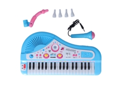 Lurelia Bateria Infantil Com 37 Teclas, Microfone, Abs E Azul