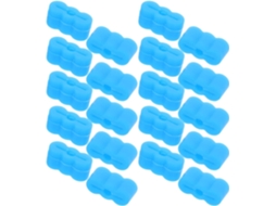 Batente De Borracha Azul Para Corrediças Gavetas, 20 Unidades, Para Trilhos De Armários