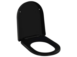 Toilet Seat, Toilet Seats Vidaxl Preto Polipropileno (45 X 35 Cm)