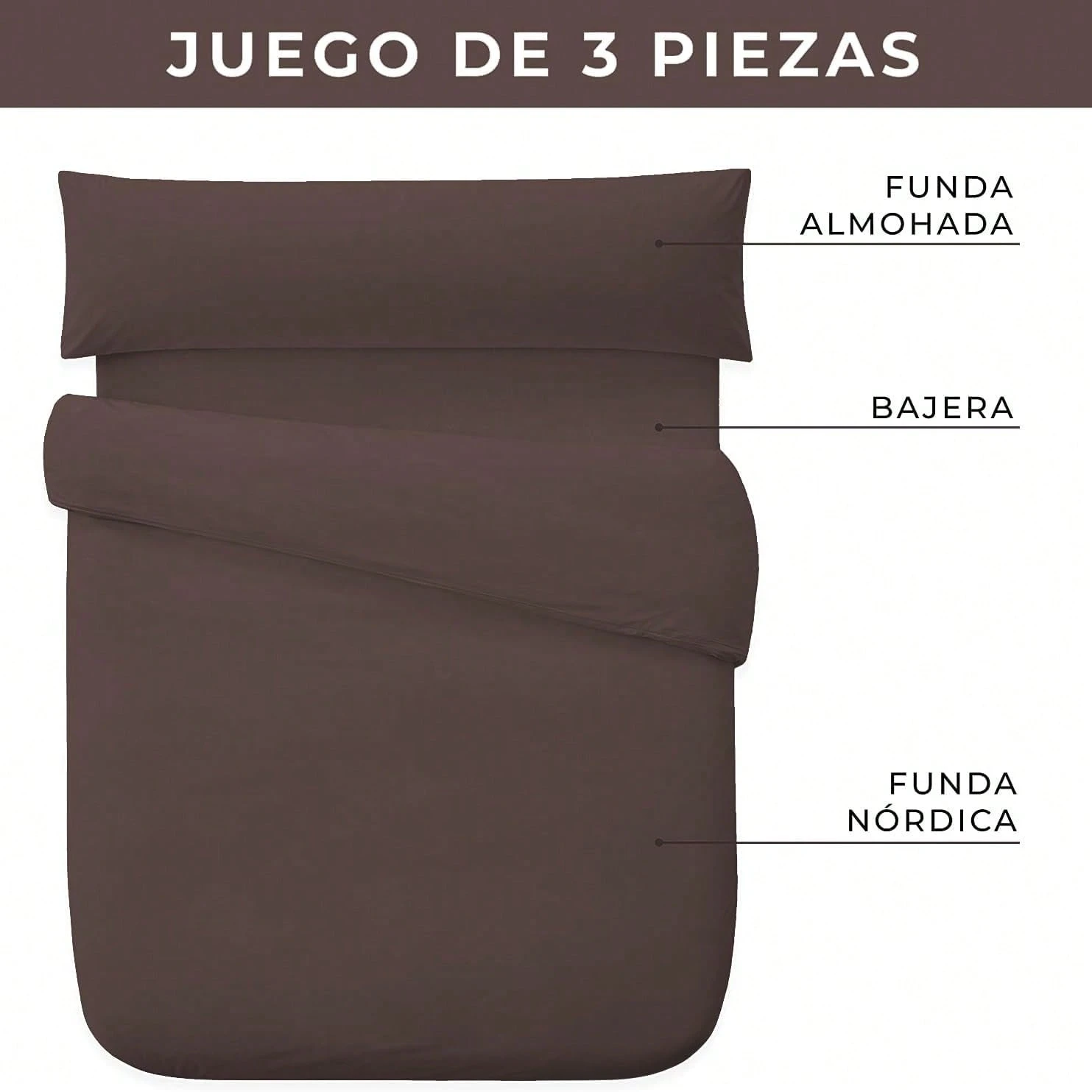 Conjunto Capa Edredom 3 Peças Lençol Elástico Fronha Microfibra Respirável Cama 200cm
