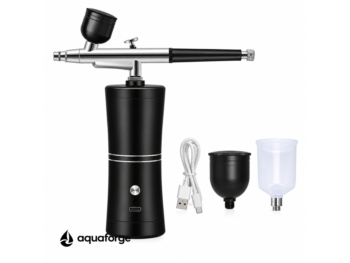 Aerógrafo Aquaforge, 7 Ml, Bico 0,3 Mm