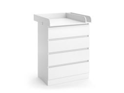 Cômoda de fraldas Emmi da VITALISPA em branco (80x111,6cm)