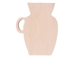 Baok - Vaso de madeira de pinho natural, estilo vintage, simples, durável, sem pintura, para flores.