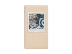 Álbum de fotos triplo com 64 bolsos para cartões Nome, compatível com Sq20/sq10/sq6/sp‑3, Cor Bege