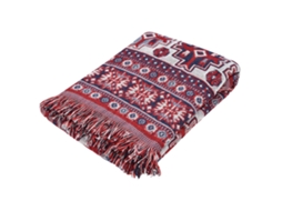 Manta De Sofá Algodão Tricotada Com Barbulhos Decorativos