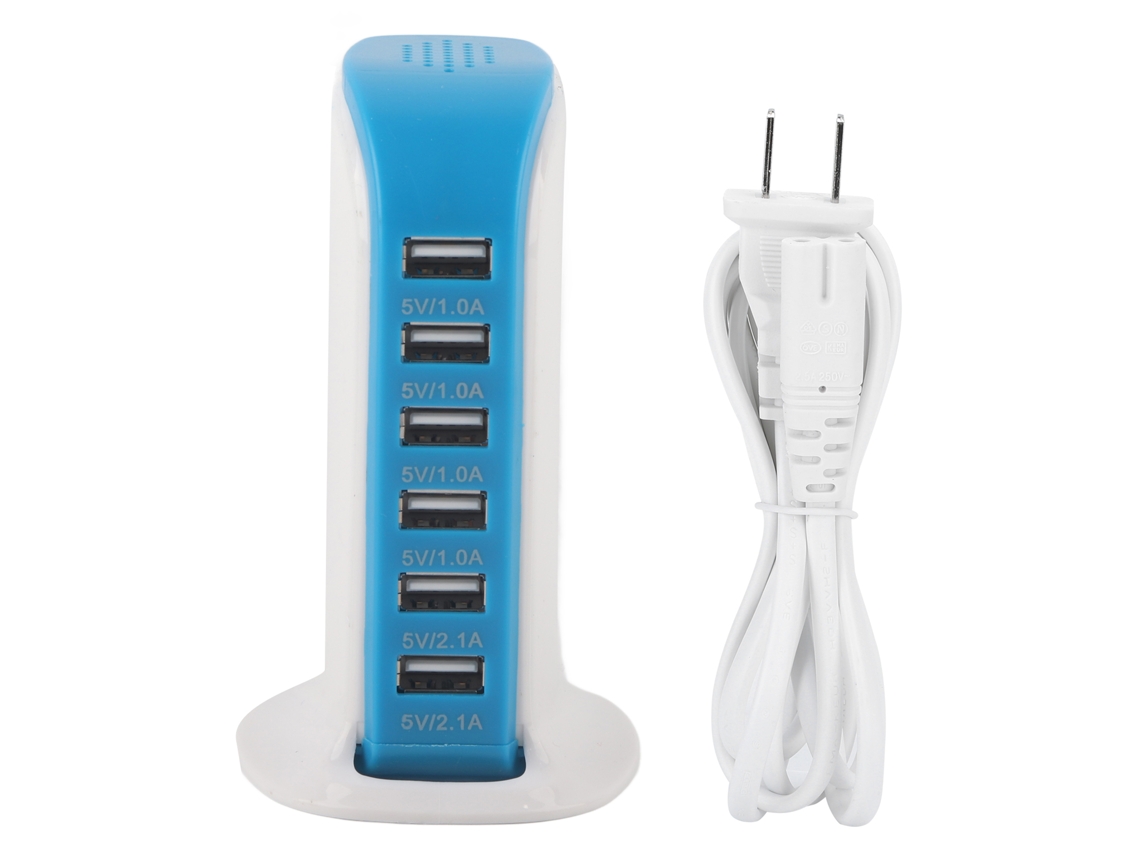 Carregador USB com 6 Portas e Saída de 30W | EOOCOO