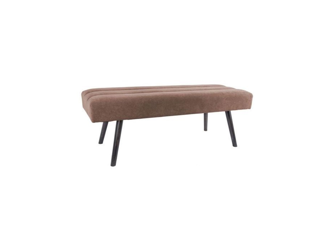 Banco de design em veludo e madeira Explicit Chocolat