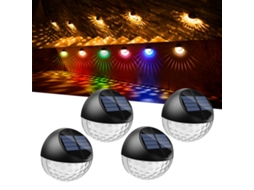 Conjunto de 4 Luminárias Solares de Led para Parede AQUAFORGE
