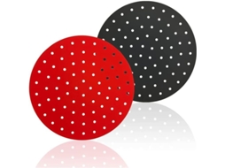 Forros antiaderentes reutilizáveis para air fryer, 2 peças, tapetes de silicone redondos S/MARCA