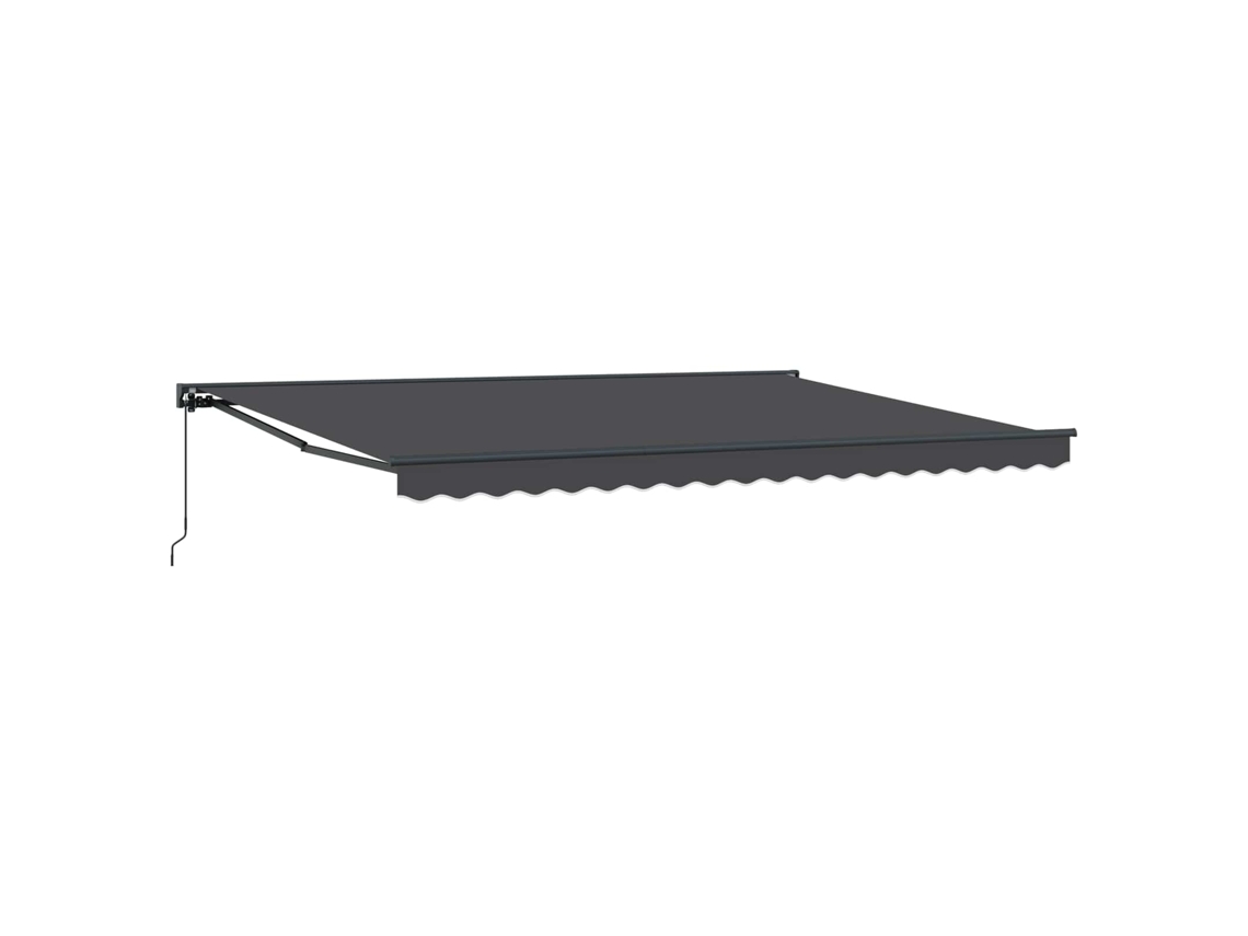 Vidaxl Toldo Retrátil Manual Antracite 4 × 3,5 M