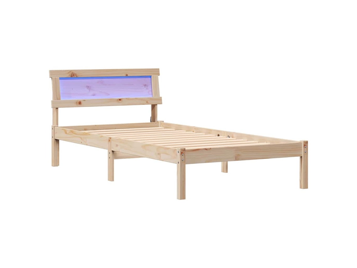 Estrutura da Cama com Cabeceira Castanho 80 X 200 Cm MAISON EXCLUSIVE