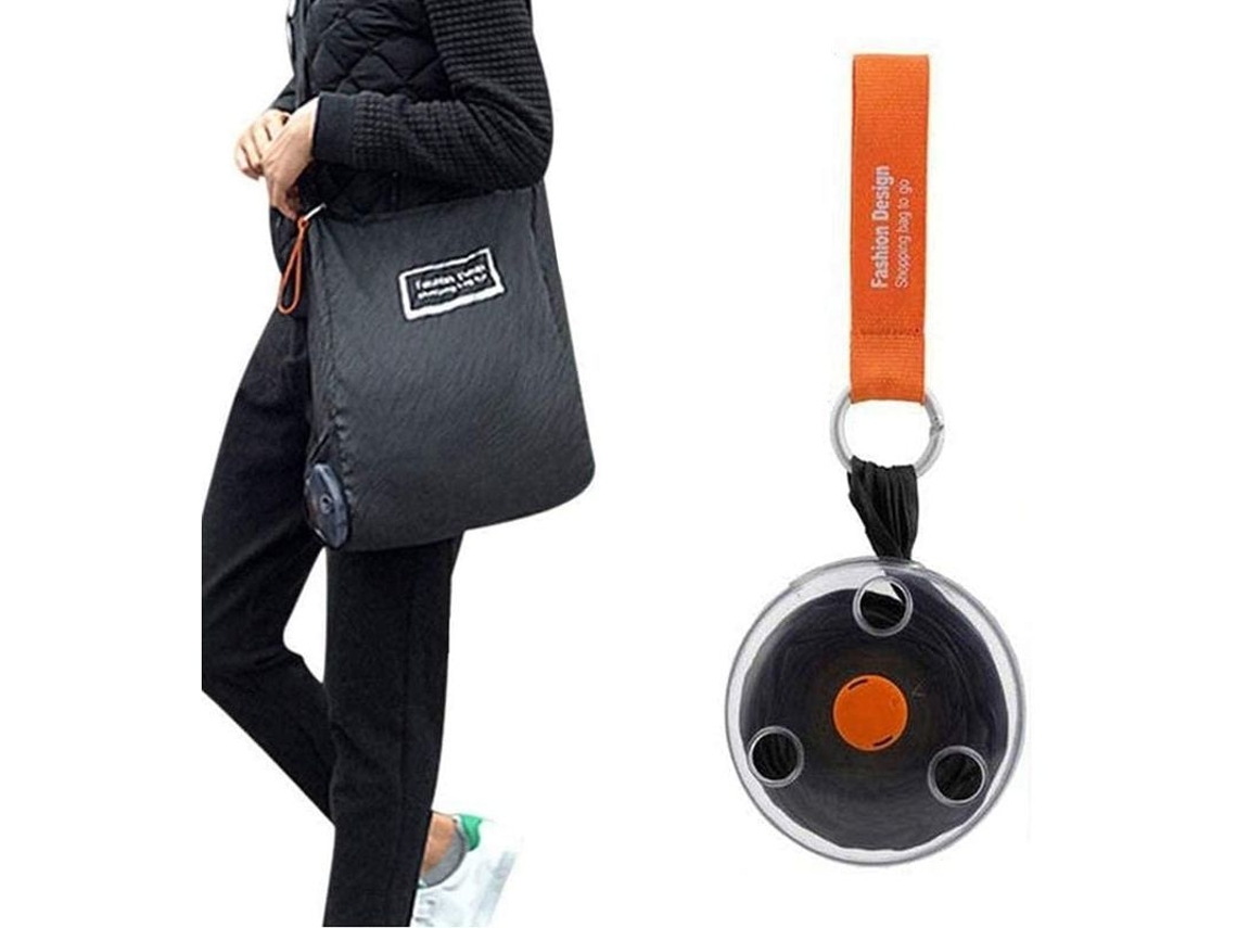 Bolsa De Compra Plegable Reutilizable Con Disco Compacto, Grande Capacidad, Portátil