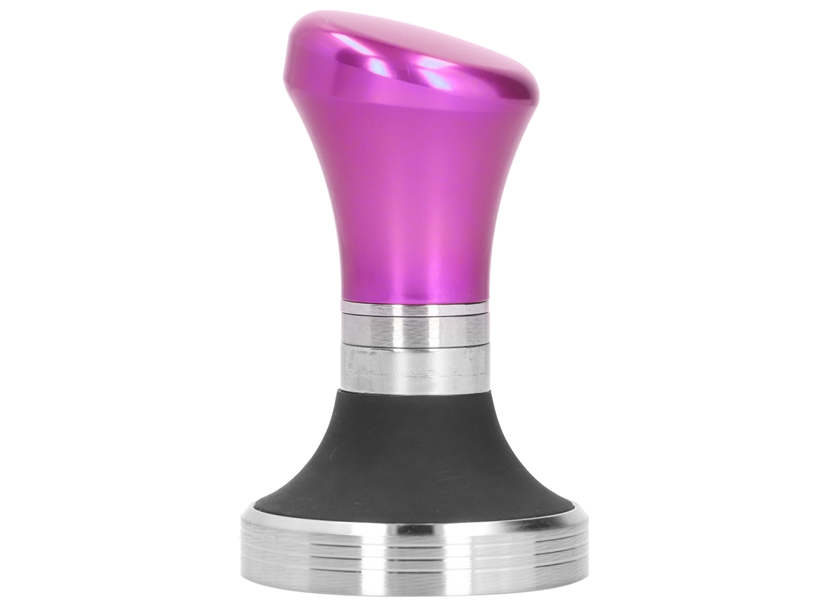 Compactador De Café Plano Aço Inoxidável 58 Mm, Martelo Para Pó Utensílio Cozinha, Vermelho Rosado