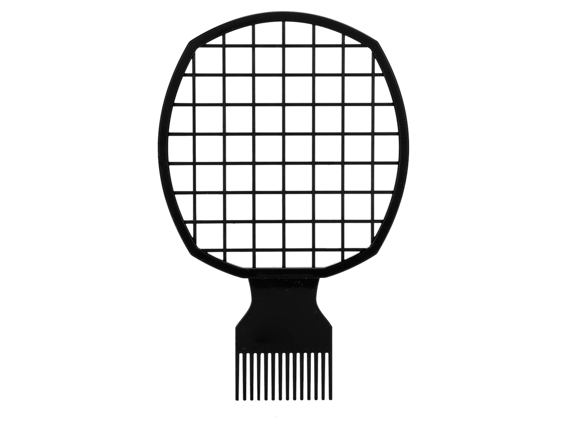 2026 Pente Afro para Cabelos Cacheados Ferramenta de Cabeleireiro Forma de Rede Preto