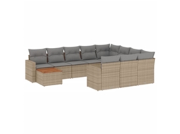 Garden Sofa Set, Garden Sofa Sets Vidaxl Bege Rattan / Vime (n/a)