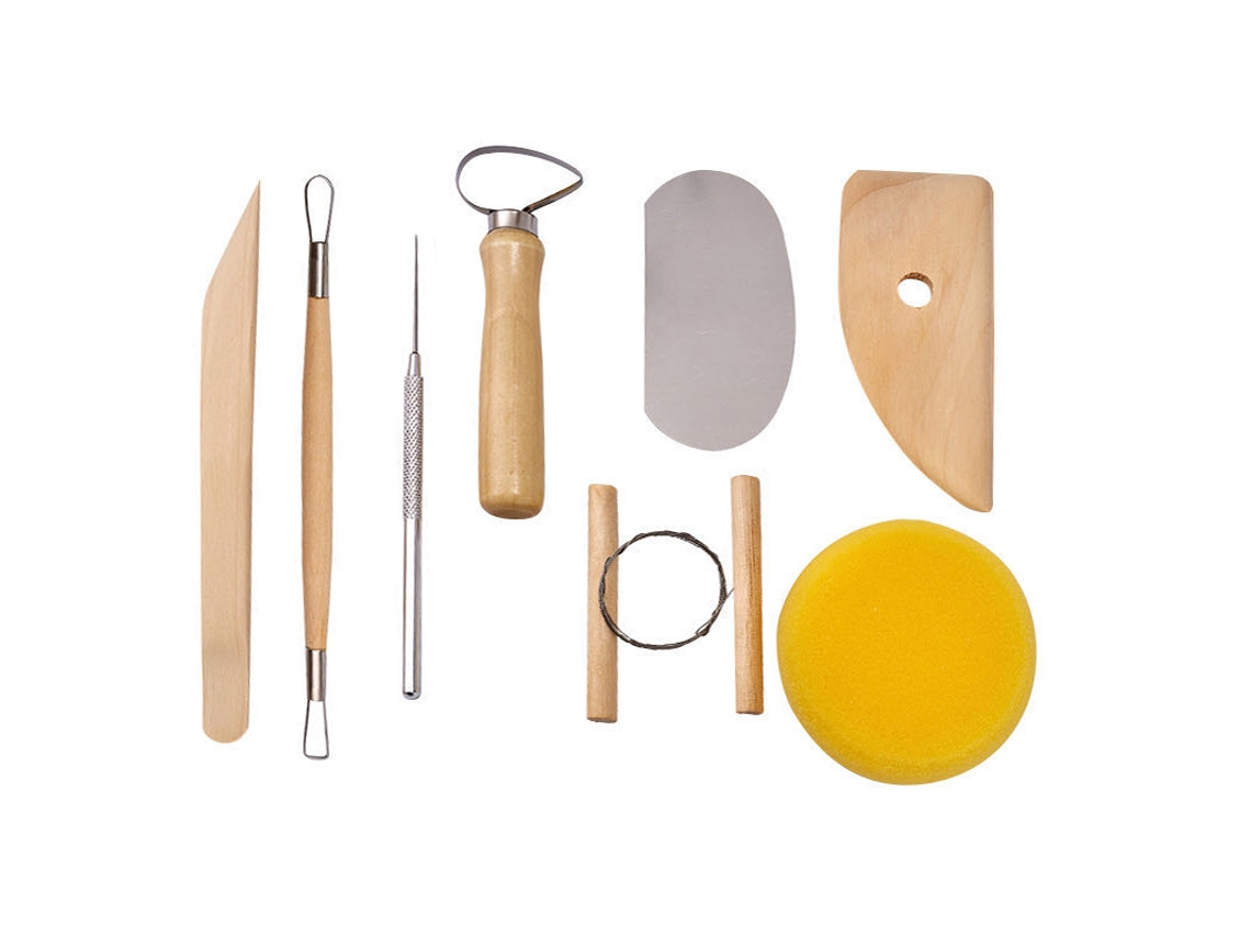 Conjunto de 8 Ferramentas para Cerâmica de Polímero, Ferramentas para Escultura em Madeira e Cerâmica para Artesanato DIY, Corte de Cerâmica Zeuxo