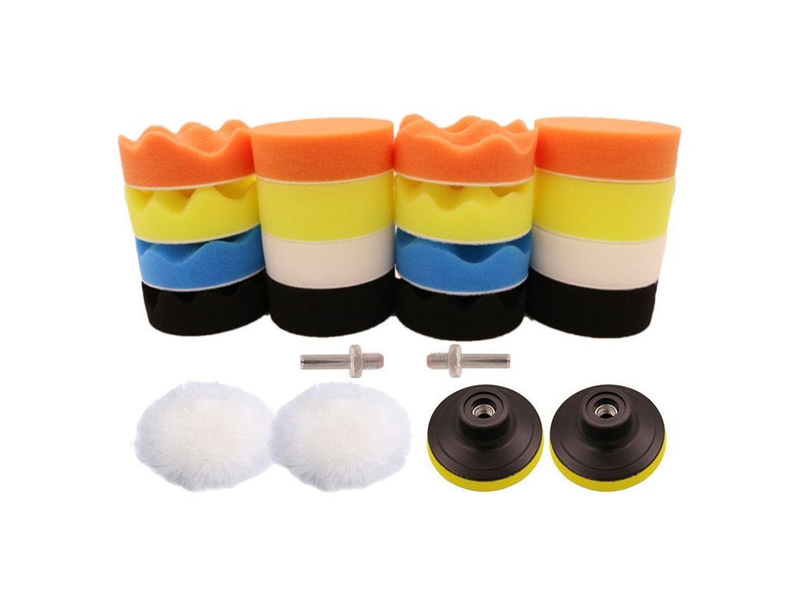 22 Peças Esponjas De Polimento 80mm Kit De Polimento Com Broca M10 Para Furadeira