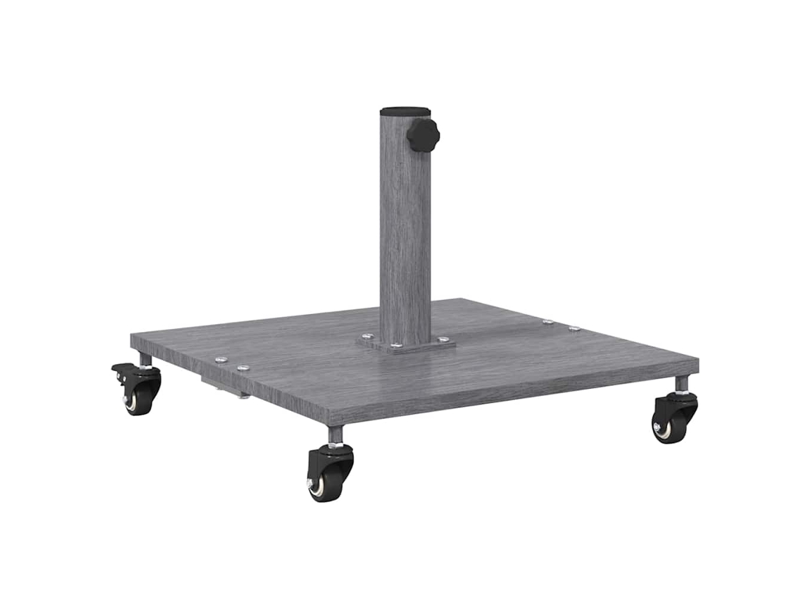 Conjunto 1 Acessório Para Parasol Vidaxl Cinzento Aço (45 X 45 X 31,5 Cm)