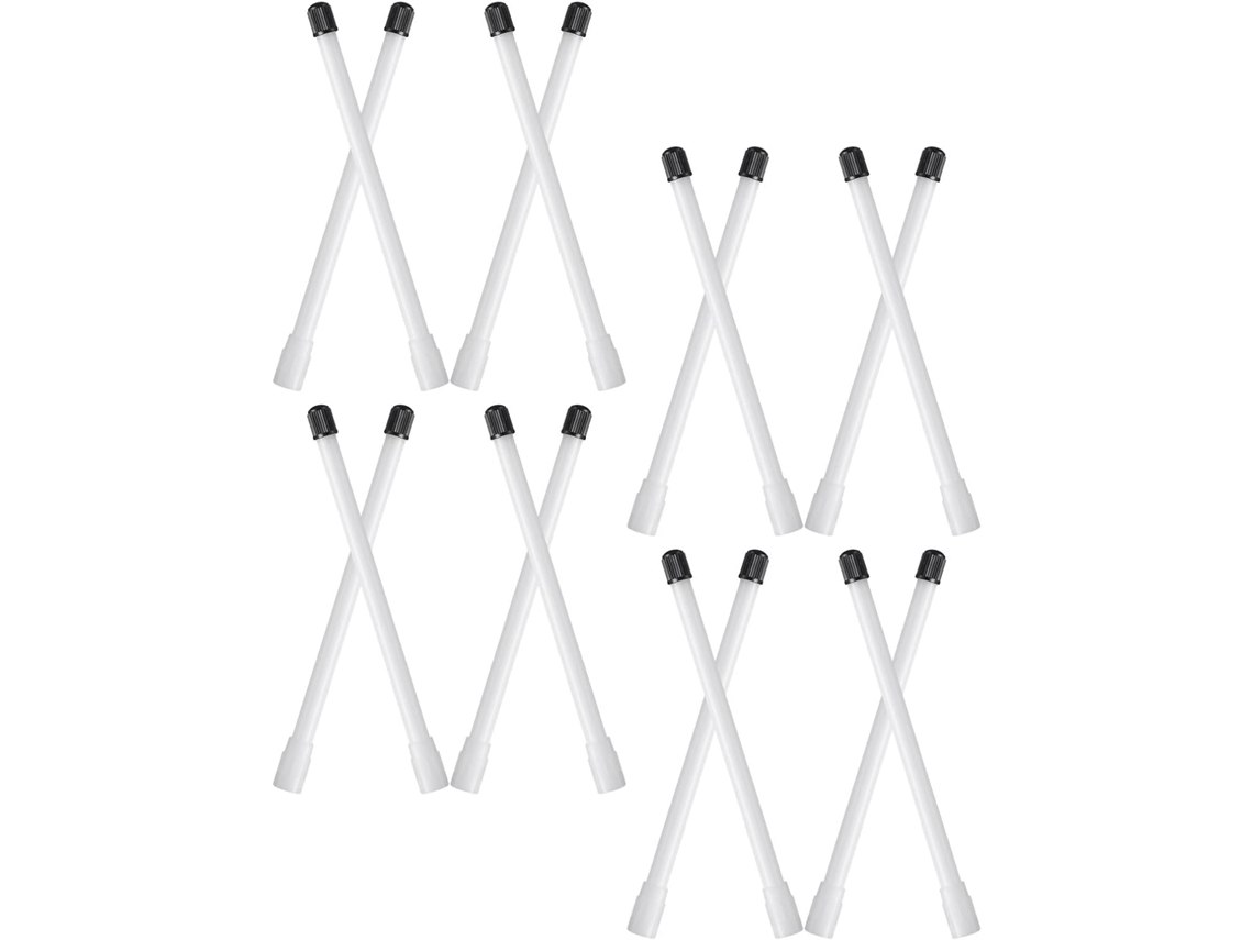 Kit De Extensão De Válvula De Pneu Em Plástico Branco, 20 Peças.