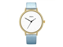 Reloj De Cuarzo Casual Pareja Con Correa De Pu Unisex Pulsera Azul