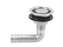 Venta De Tanque De Combustible Para Barcos Montagem Embutida 316 Aço Inoxidável Conector 90° 16mm Iates Navios