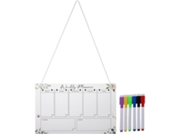 Calendário de Geladeira em Acrílico Alipis: Quadro Branco para Escrever e Apagar 30 Cm X 20 Pendurar, Ideal