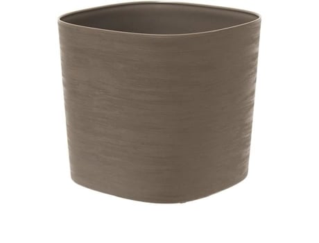 Pote com reserva de água - GARDEN ID Respect - Taupe 40 x 40 cm - 100 lixo doméstico - 100 reciclável - Superfície estruturada.