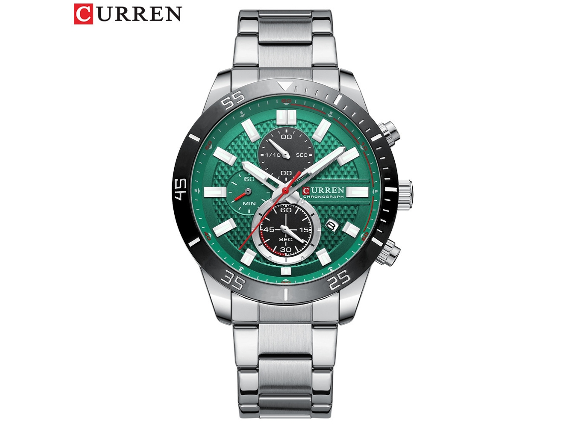 Relógio Masculino MDUG Casual À Prova D'água com Seis Ponteiros, Multifuncional e Moderno, Pulseira de Aço Inoxidável