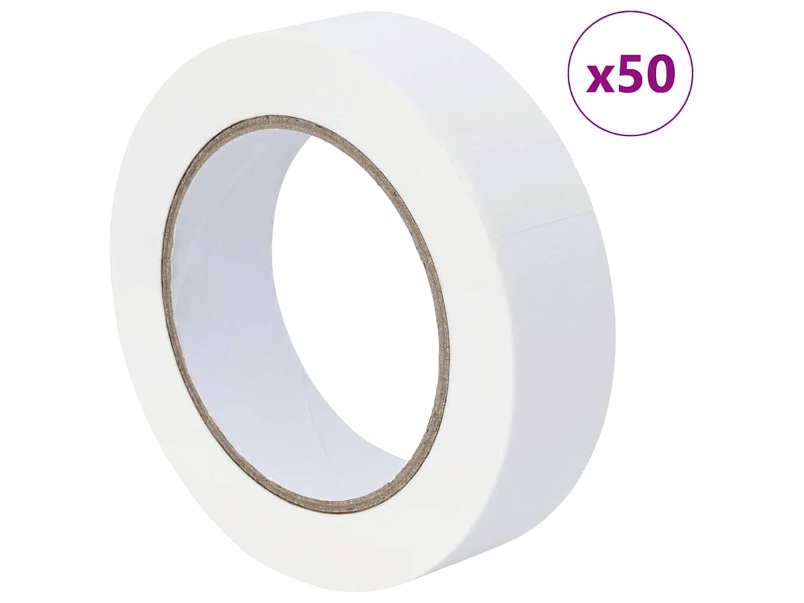 Conjunto de 50 Fitas de Máscara Branco 30mm X 50m Papel MAISON EXCLUSIVE