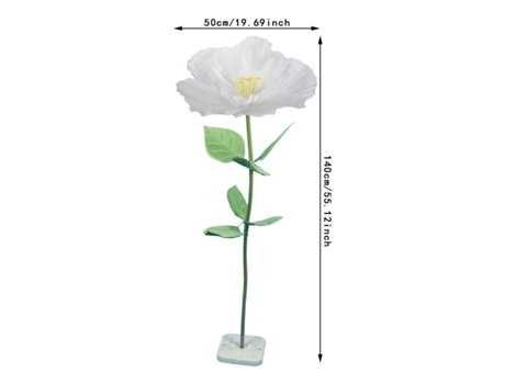 Centro de mesa com flores artificiais, 50 cm de diâmetro, jortmrd