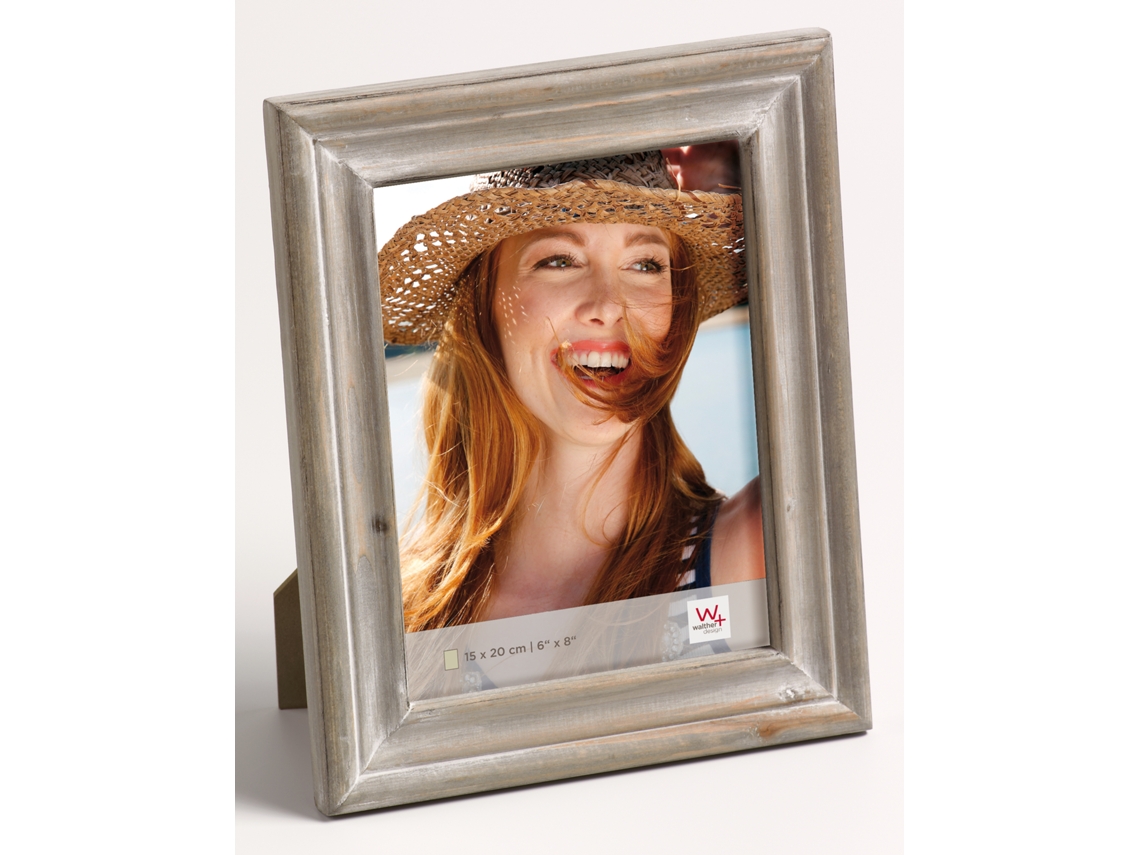 Moldura Dijon Wooden Portrait Frame Tamanho 15x20 cm marrom Worten.pt