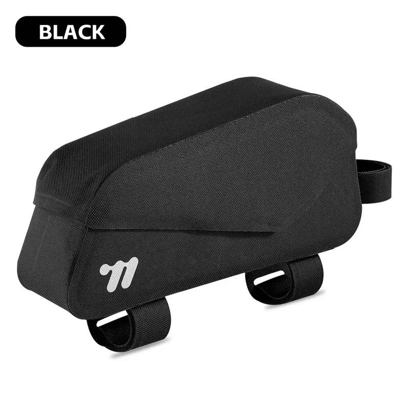 Bolsa MDUG para bagageiro dianteiro de bicicleta, impermeável, 1 litro, preta