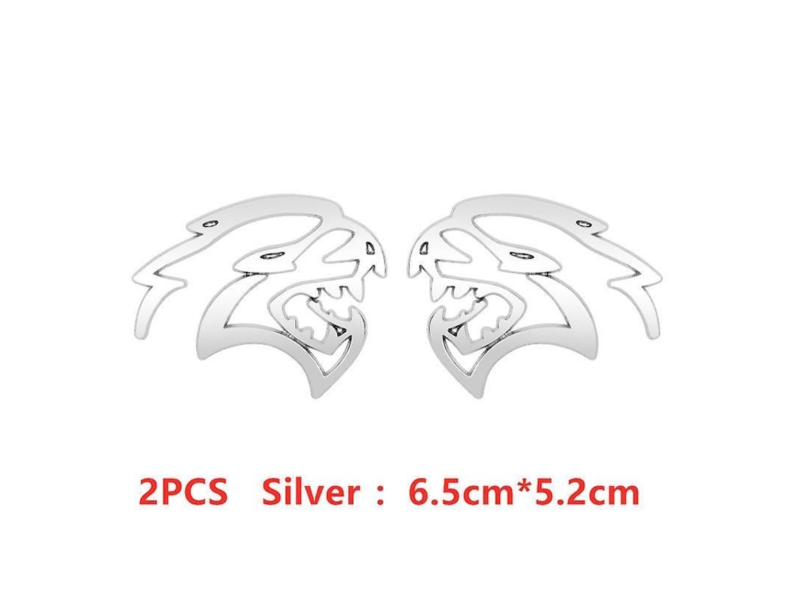 Adesivo de Logo de Carro 3d Metal Hellcat para Dodge Challenger Jeep Decoração Lateral Traseira H 09