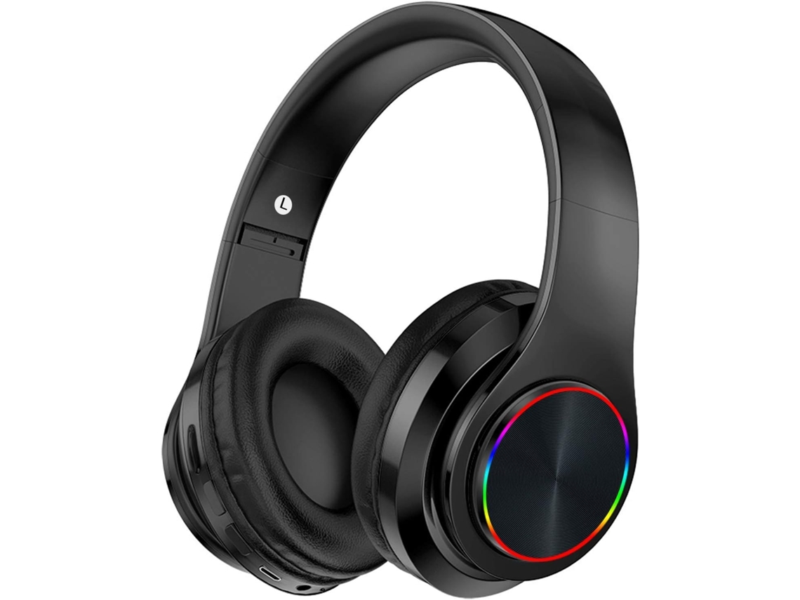 Fones De Ouvido Bluetooth Sem Fio, Dobráveis, Com Microfone E Led, Compatíveis Com Smartphones, Tvs E Pcs