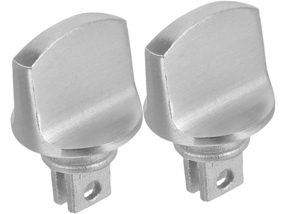 Doitool 2 Peças Maçaneta De Porta Aço Inoxidável Com Trava Segurança Antirroubo Para Quarto E Banheiro, Compatível Com