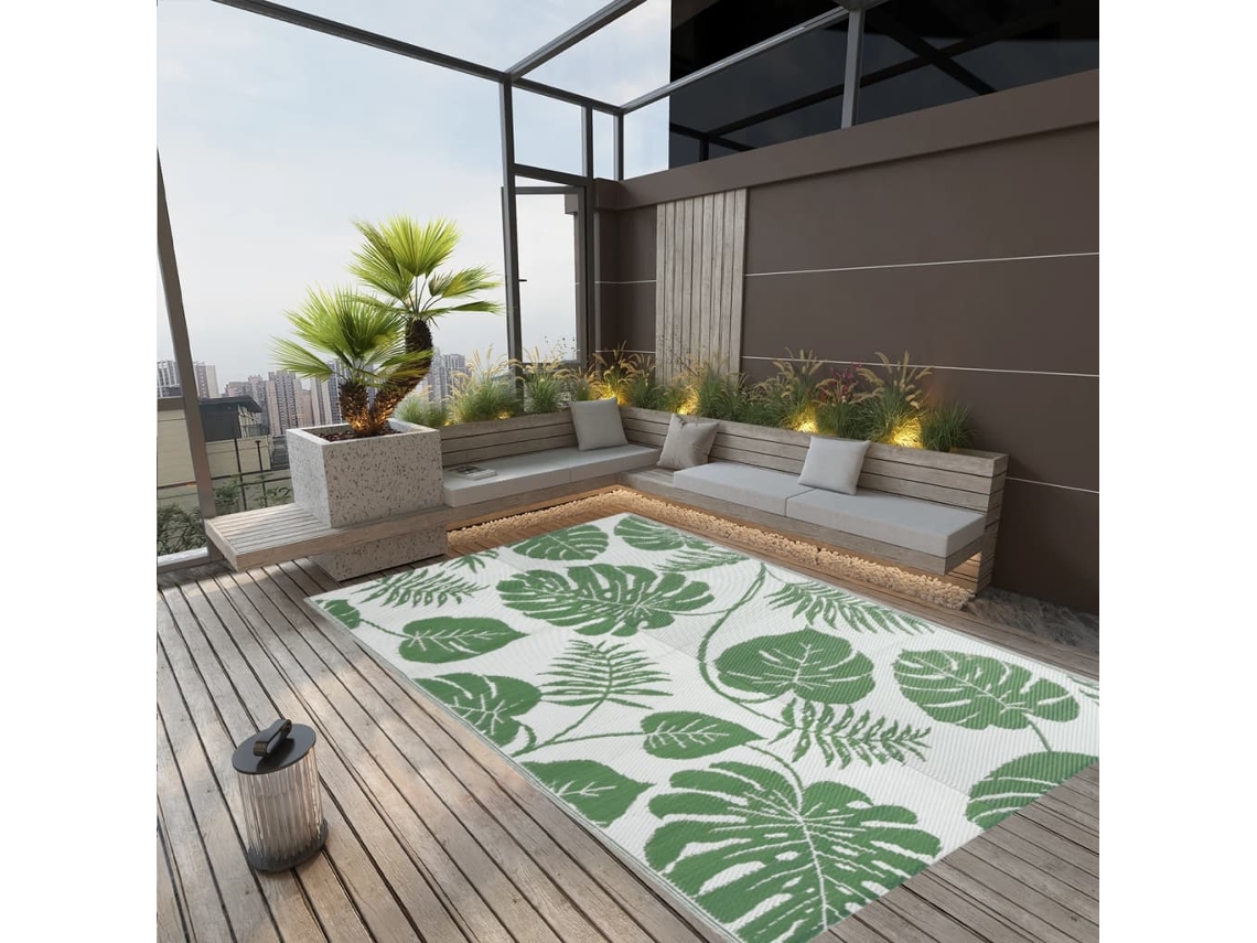 Vidaxl Tapete De Exterior 190x290 Cm Arakil Pp Verde