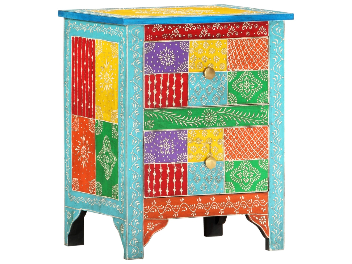 Bedside Cabinet, Bedside Cabinets Vidaxl Multicolor Madeira (n/a)
