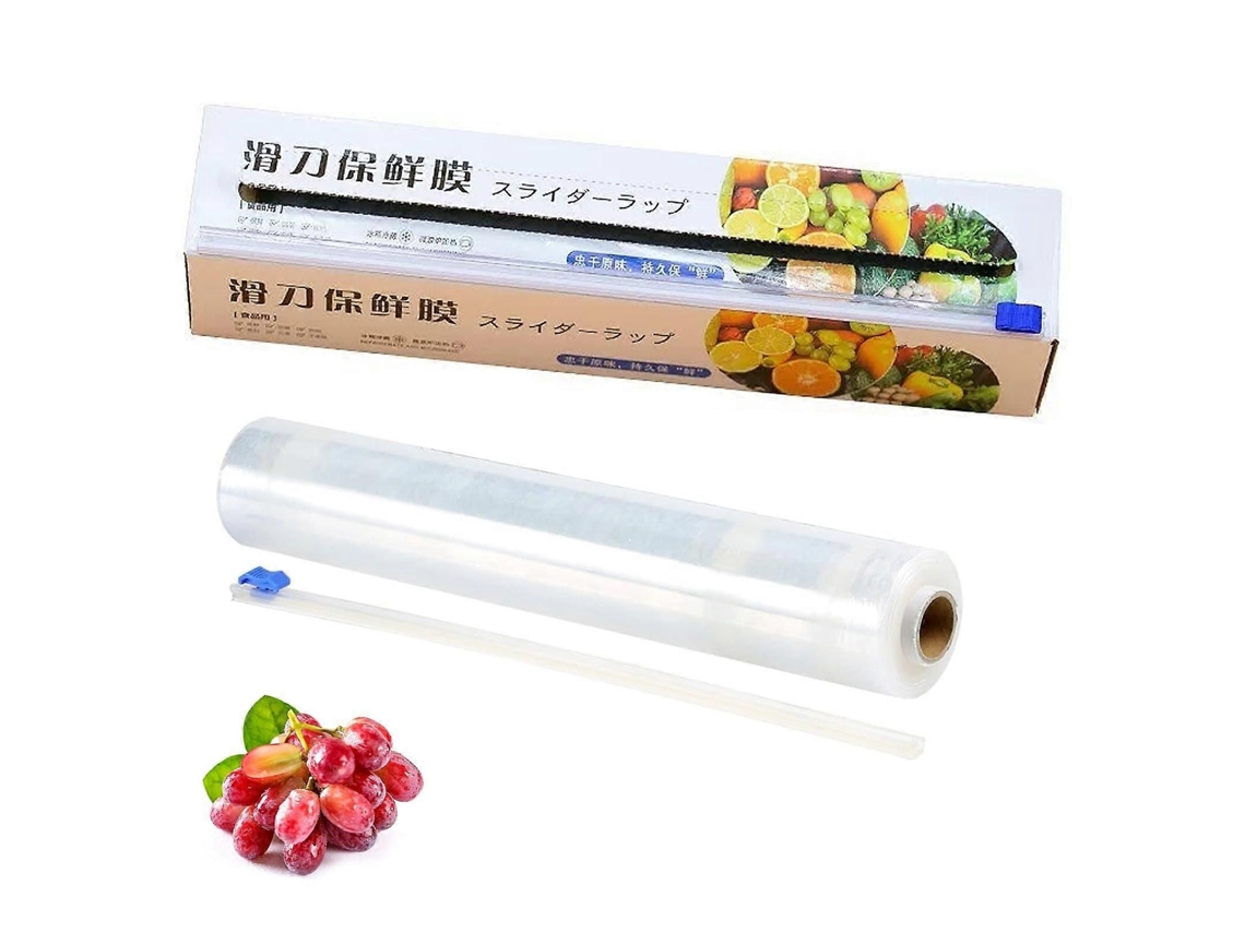 Dispensador de Filme Plástico Recarregável com Cortador Deslizante, 300 Mm X 100 M, para Uso Comercial. GOKOCO