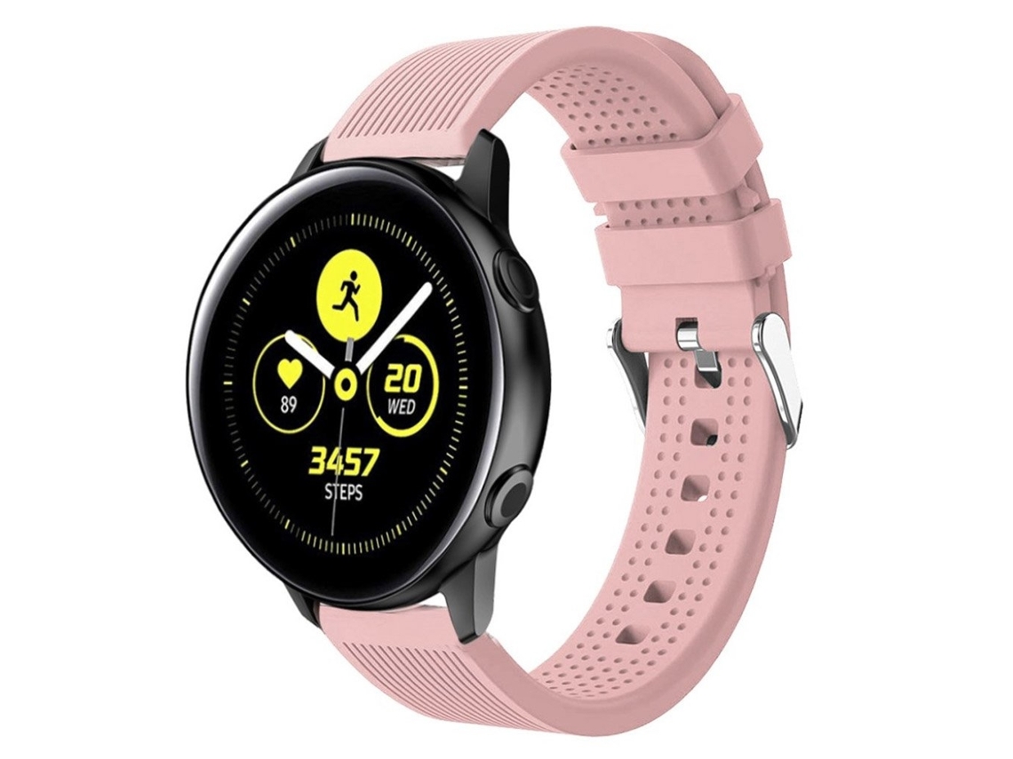 Pulseira De Silicone Para Samsung Galaxy Watch Active - Rosa