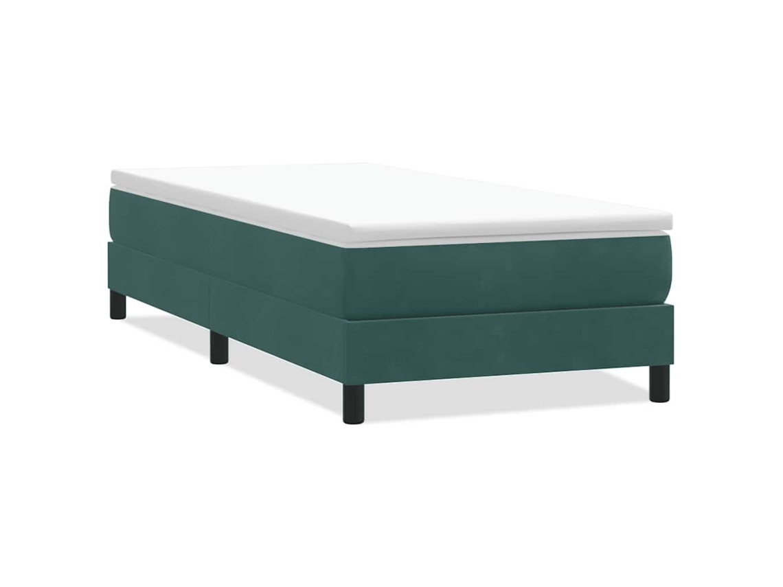 Box Spring Bed, Box Spring Beds Vidaxl Verde Veludo (100 X 210 Cm)