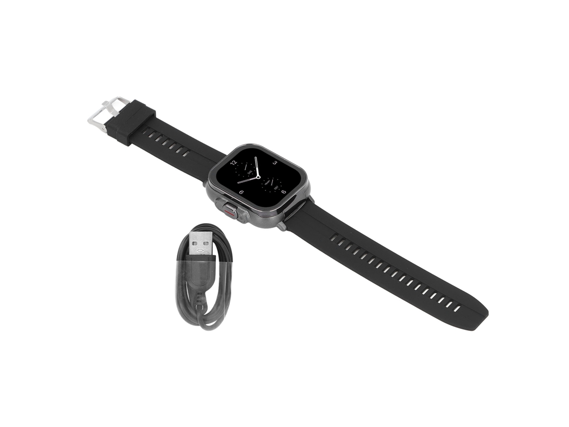 Mali relógio Inteligente 2 em 1 com Fone de Ouvido Bluetooth 5.3 Nfc Modos Esportivos Bateria Longa Preto