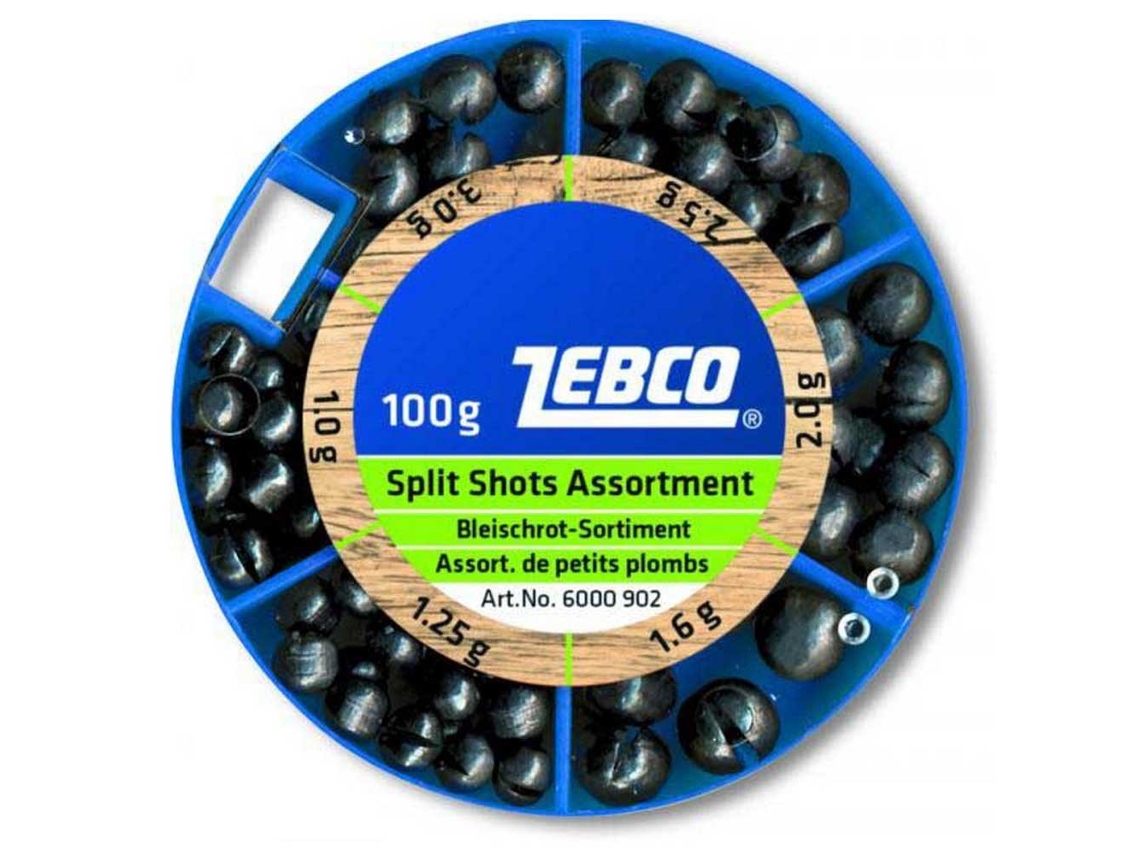 Chumbos ZEBCO Sortimento split shot coarse