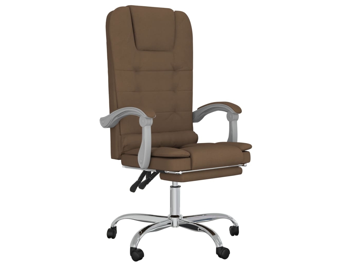 Massage Office Chair, Massage Office Chairs Vidaxl Marrom Tecido (n/a)