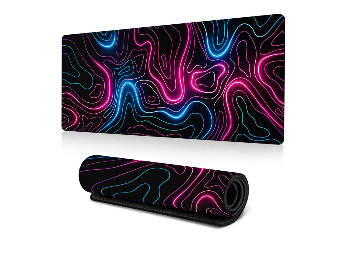 Tapete De Mesa Para Teclado De Escritório, Mouse Pad Antiderrapante Para Jogos, Colorido Aquaforge (30x60x0,3 Cm)