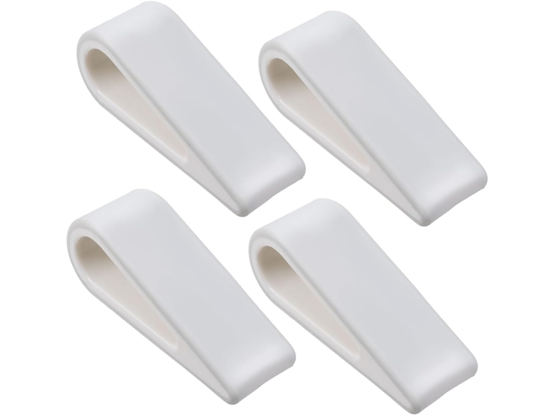 Suporte Elevado E Ventilado Para Laptop Pacote Com 4 Em Plástico Branco, Ajustável, Antiderrapante E Estável